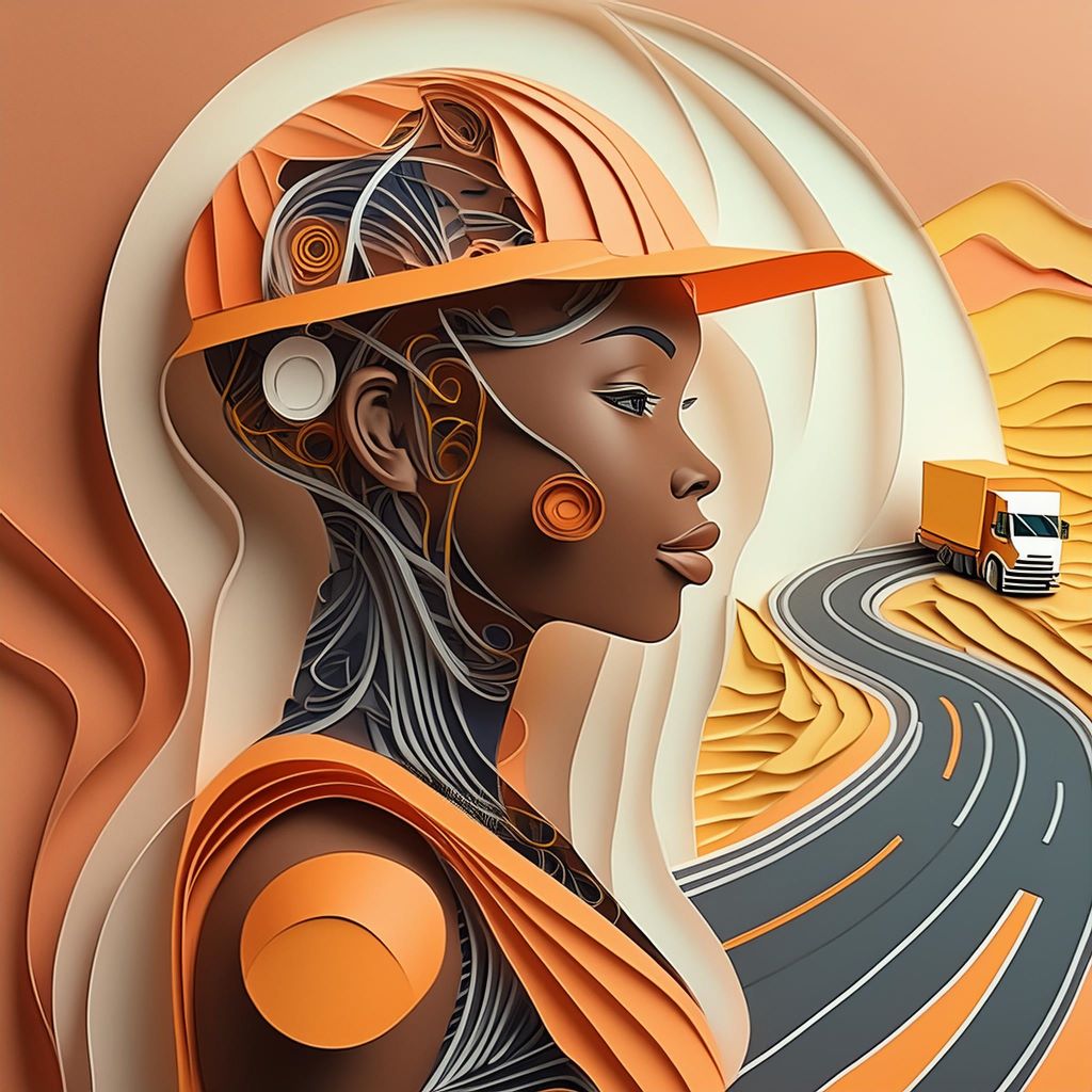 Firefly Electronic cybernetic brains that connect to the road and help driver trucking in the logist AI Trucking Recruitment